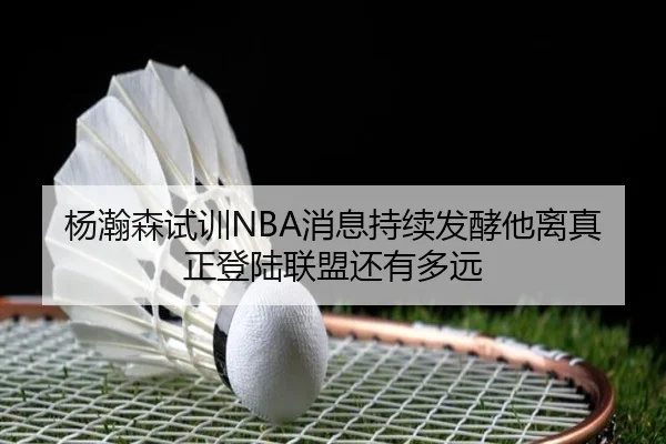 杨瀚森试训NBA消息持续发酵他离真正登陆联盟还有多远